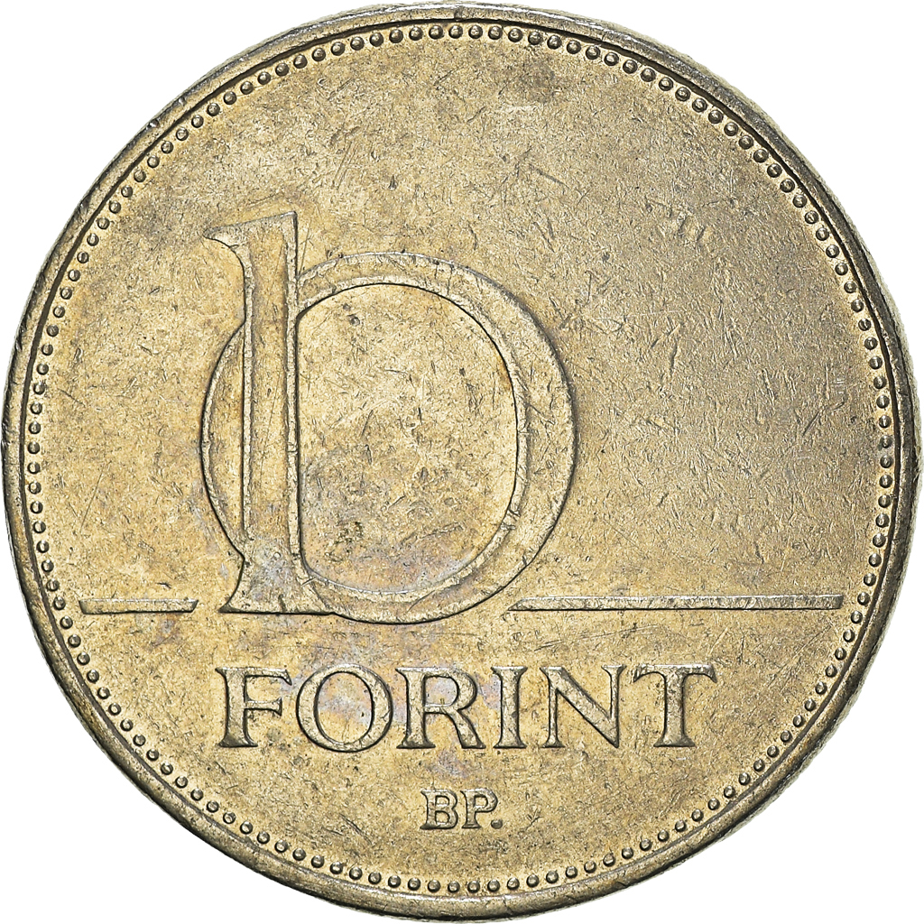 Moneda, Hungría, 10 Forint, 1994
