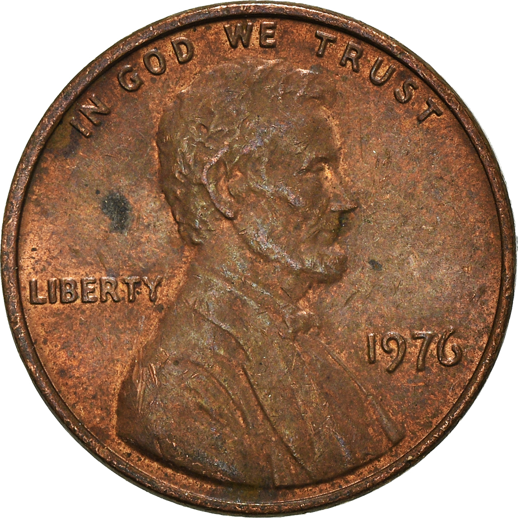 Moneda, Estados Unidos, Cent, 1976