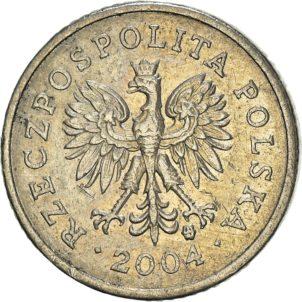 Moneda, Polonia, 10 Groszy, 2004