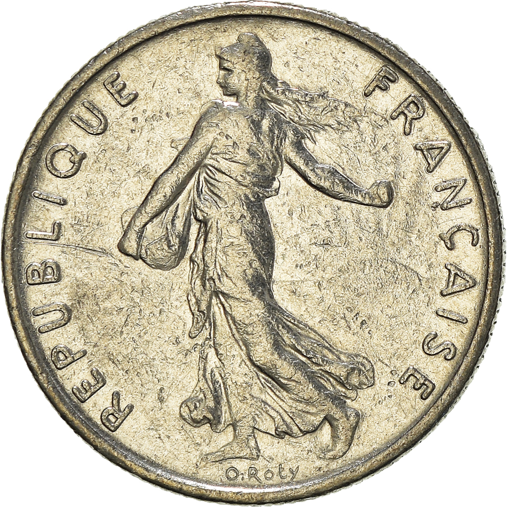 Moneda, Francia, 1/2 Franc, 1966