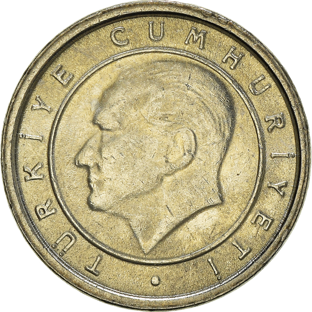 Moneda, Turquía, 5 New Kurus, 2006