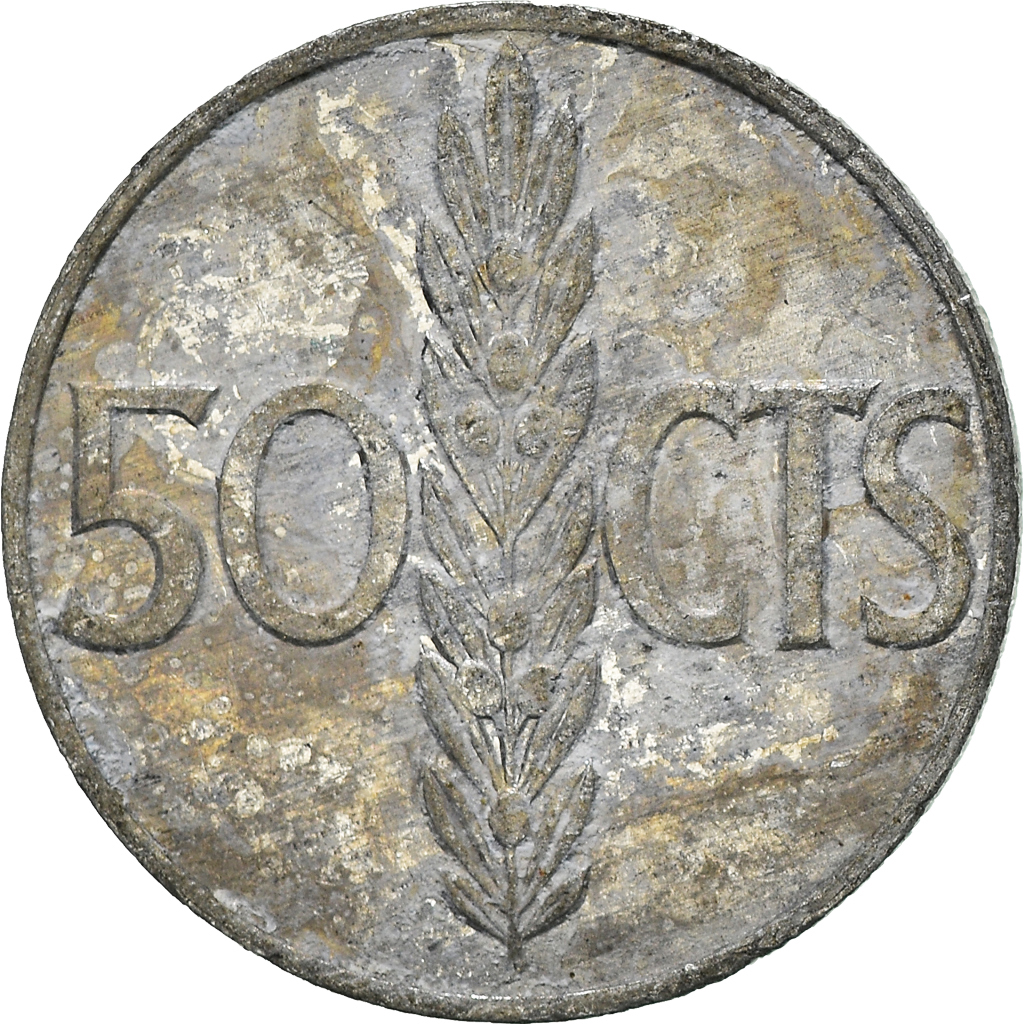 Moneda, España, 50 Centimos