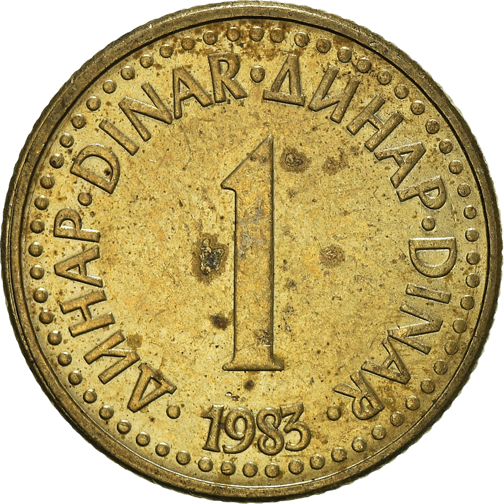 Moneda, Yugoslavia, Dinar, 1983