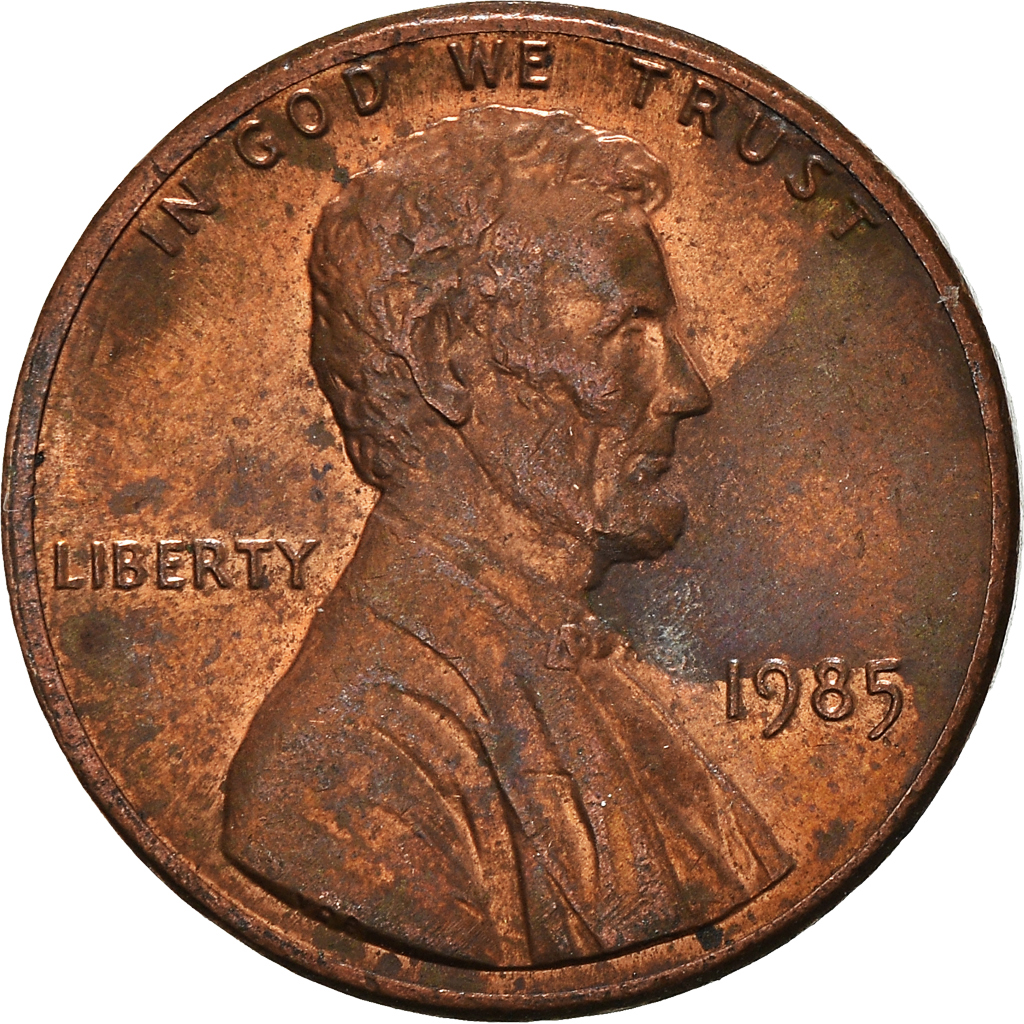 Moneda, Estados Unidos, Cent, 1985