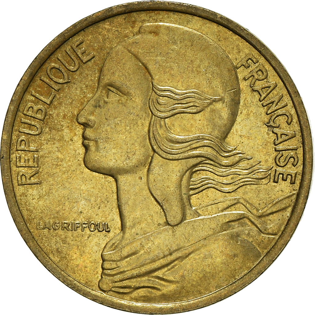 Moneda, Francia, 5 Centimes, 1986