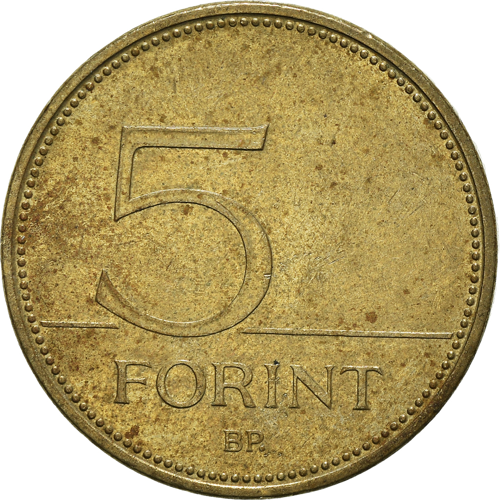 Moneda, Hungría, 5 Forint, 1995