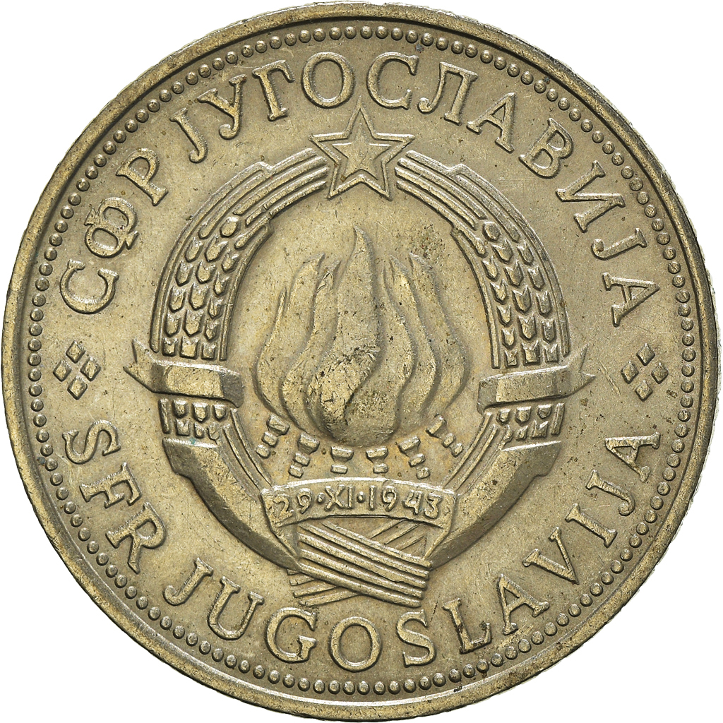 Moneda, Yugoslavia, 5 Dinara, 1972