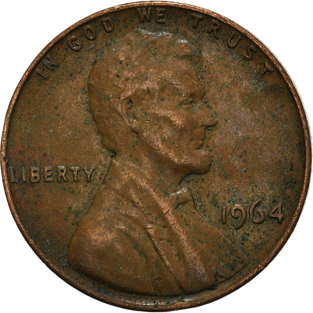 Moneda, Estados Unidos, Cent, 1964