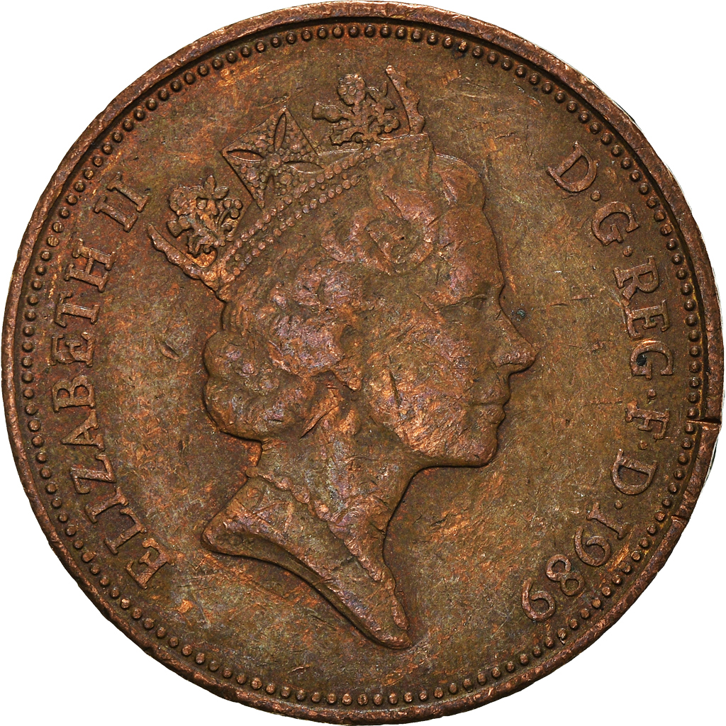 Moneda, Gran Bretaña, 2 Pence, 1989