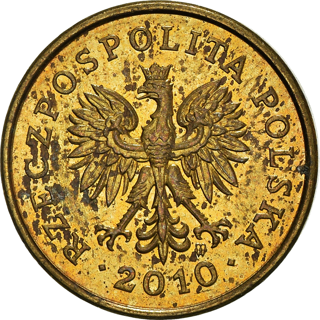 Moneda, Polonia, 2 Grosze, 2010