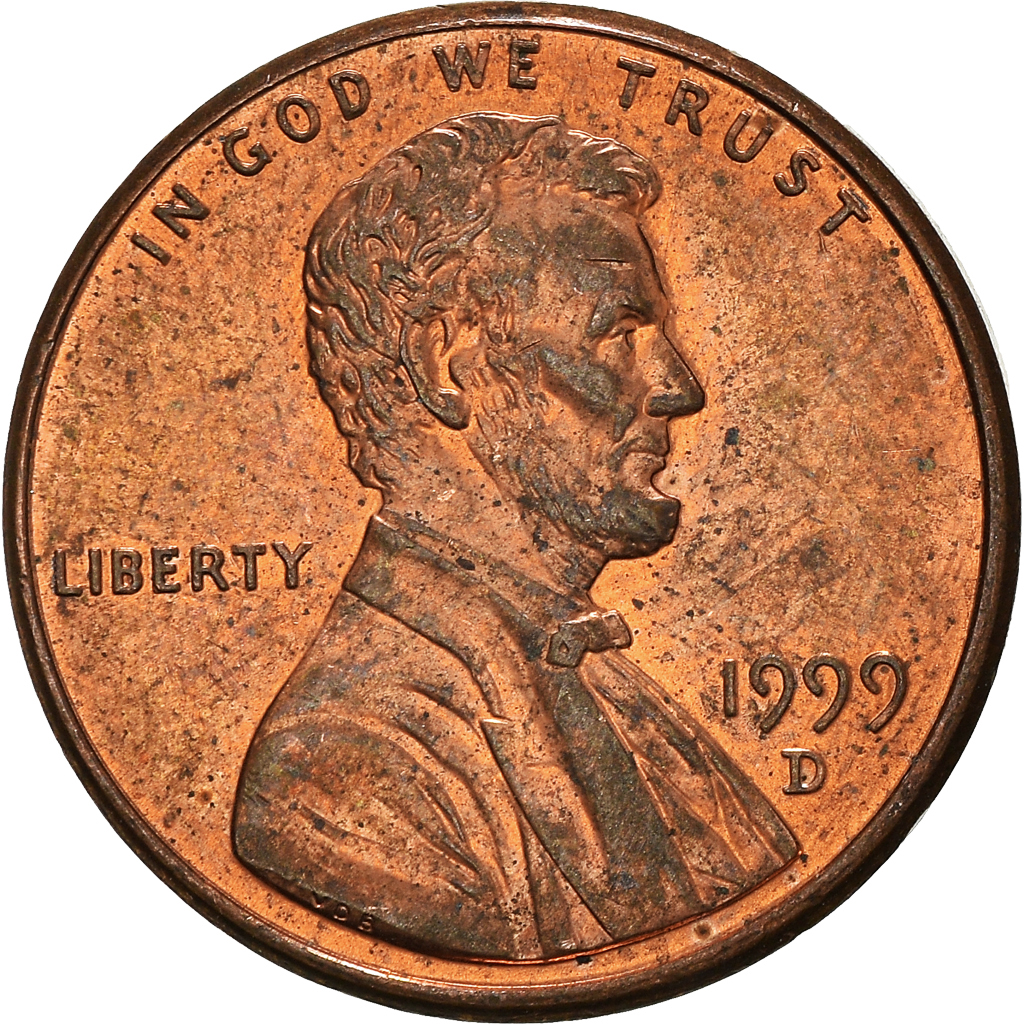 Moneda, Estados Unidos, Cent, 1999