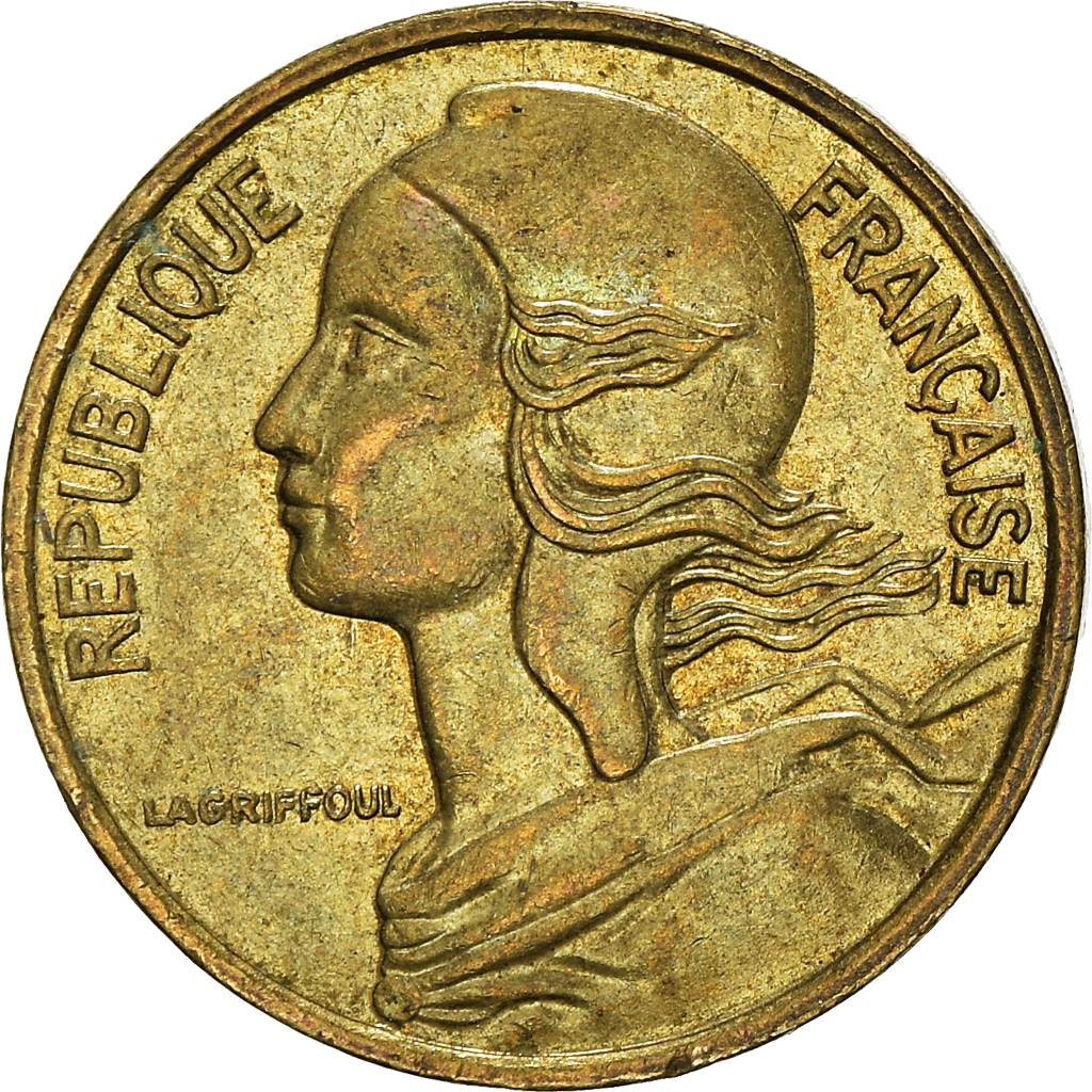 Moneda, Francia, 5 Centimes, 1987