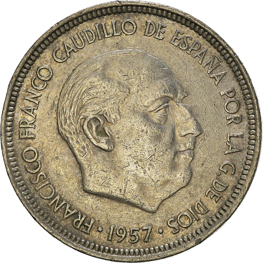 Moneda, España, 5 Pesetas, 1975