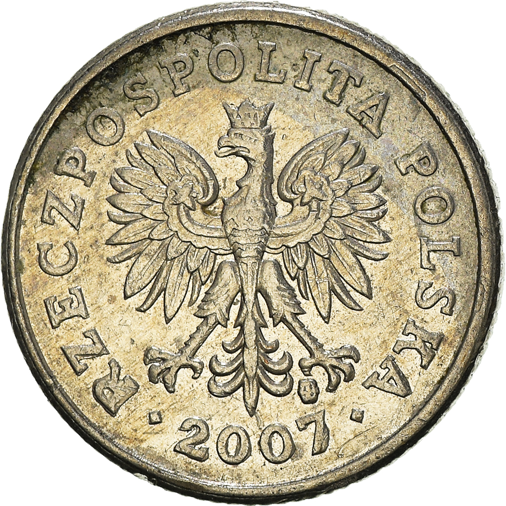 Moneda, Polonia, 20 Groszy, 2007
