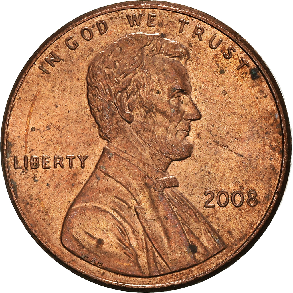 Moneda, Estados Unidos, Cent, 2008