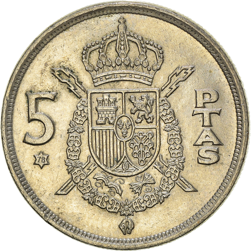 Moneda, España, 5 Pesetas