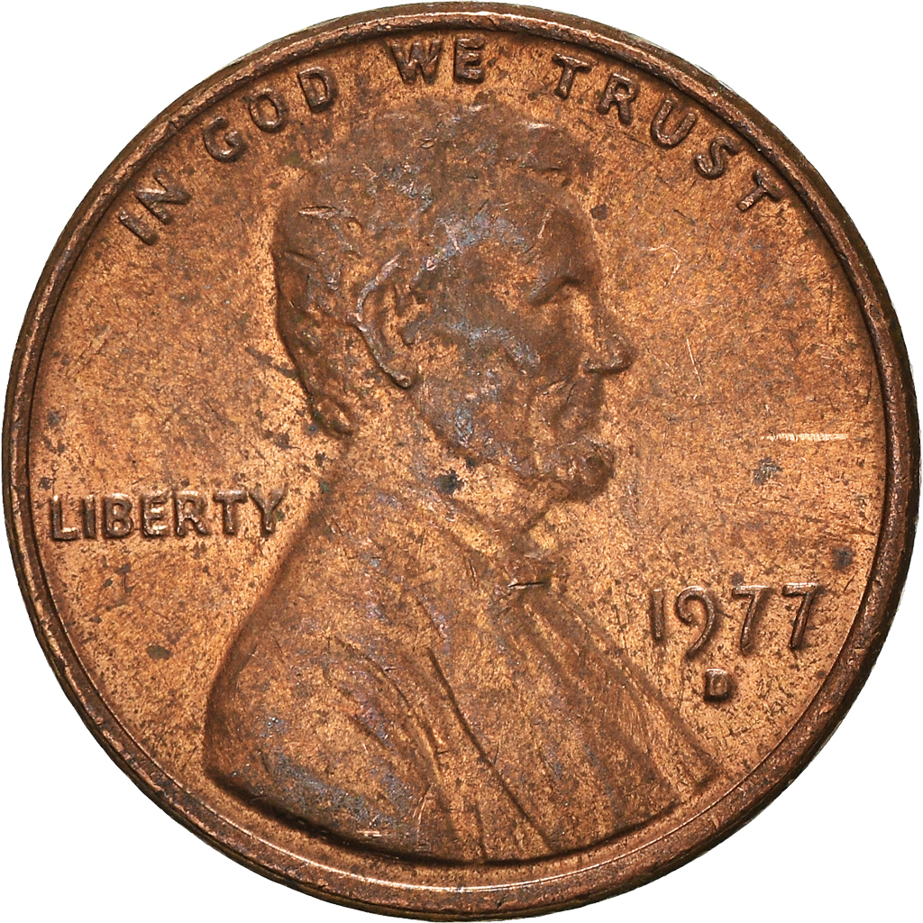 Moneda, Estados Unidos, Cent, 1977