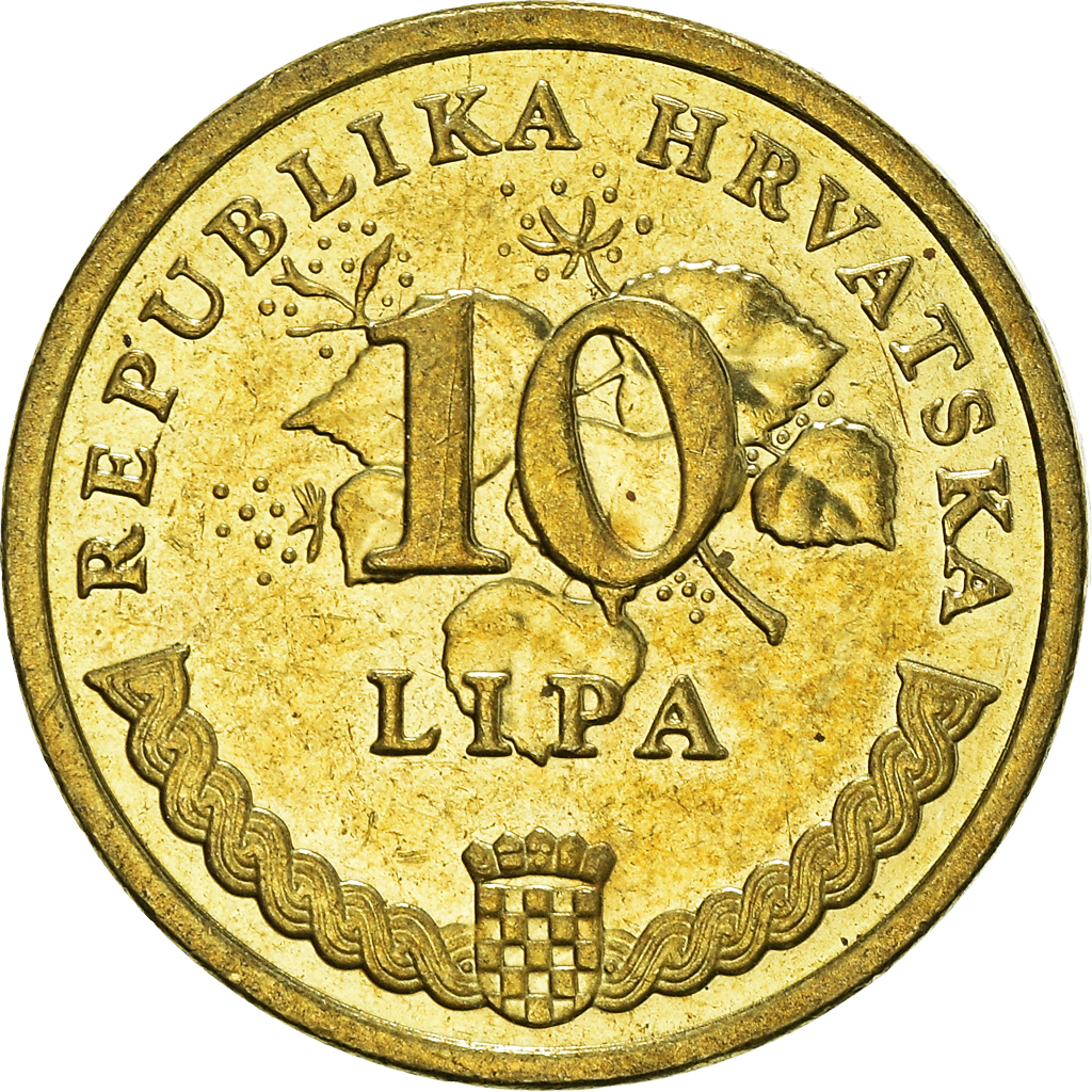 Moneda, Croacia, 10 Lipa, 2015