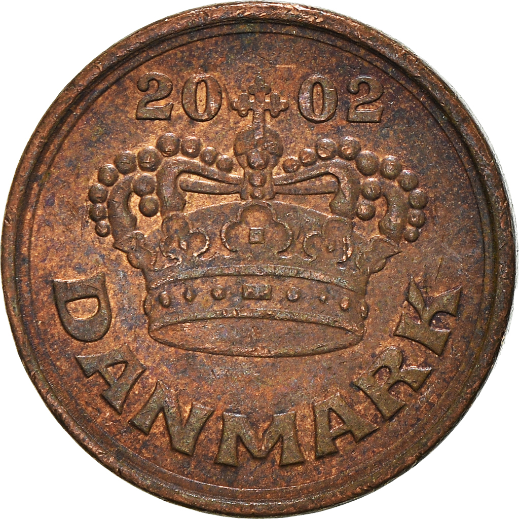 Moneda, Dinamarca, 25 Öre, 2002