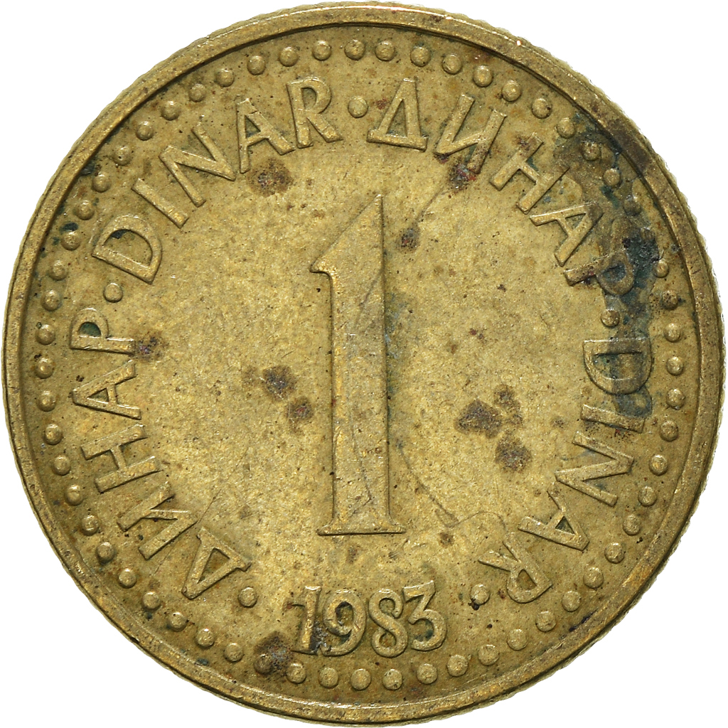 Moneda, Yugoslavia, Dinar, 1983