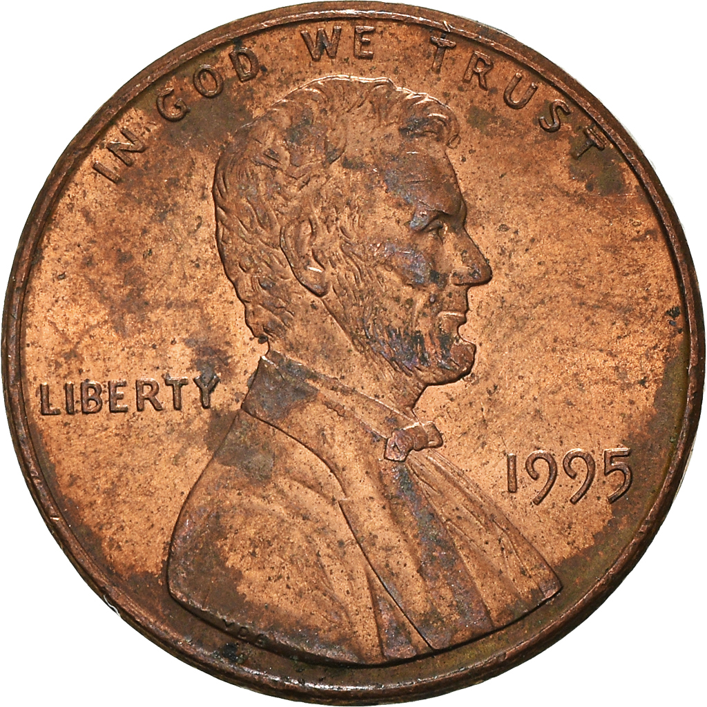 Moneda, Estados Unidos, Cent, 1995