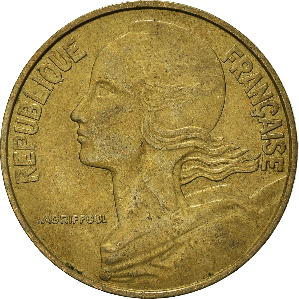 Moneda, Francia, 20 Centimes, 1963