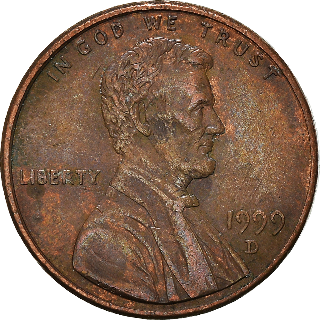 Moneda, Estados Unidos, Cent, 1999