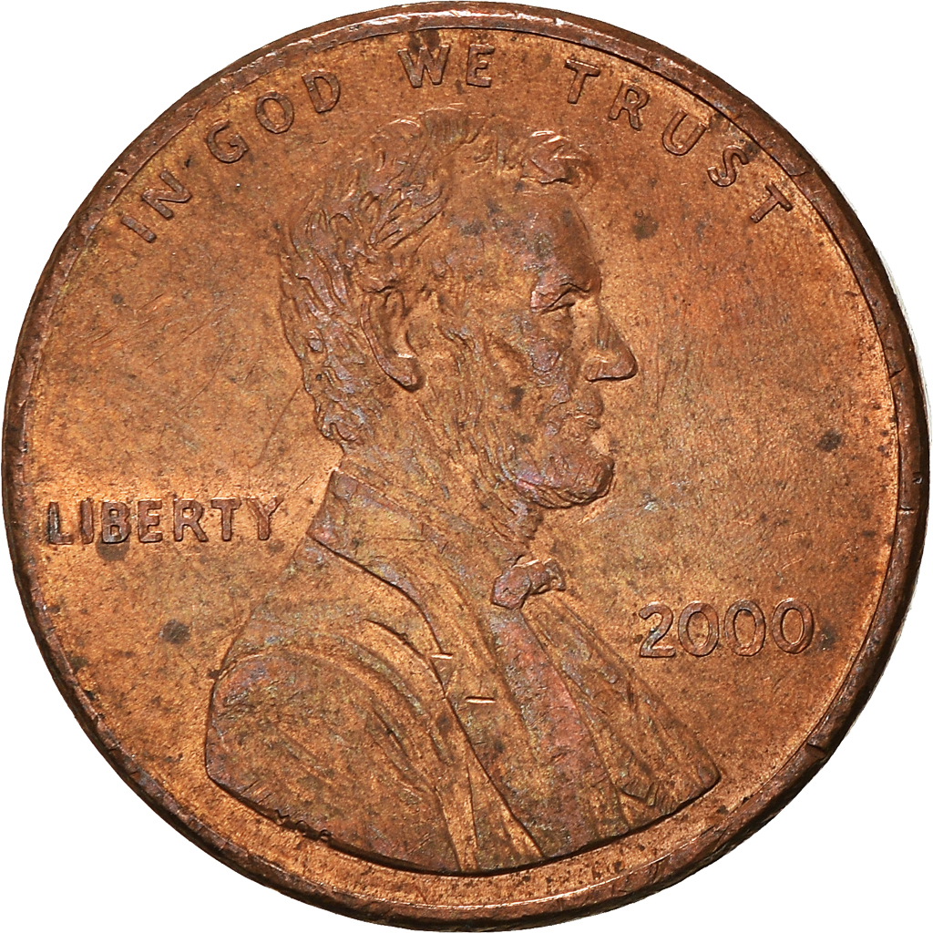 Moneda, Estados Unidos, Cent, 2000