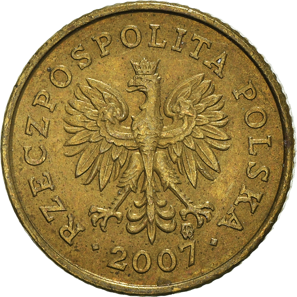 Moneda, Polonia, Grosz, 2007