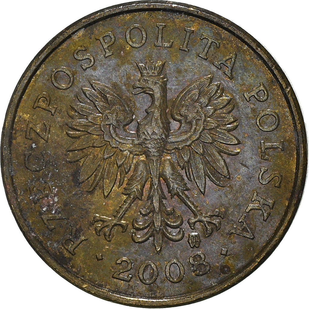 Moneda, Polonia, 2 Grosze, 2008