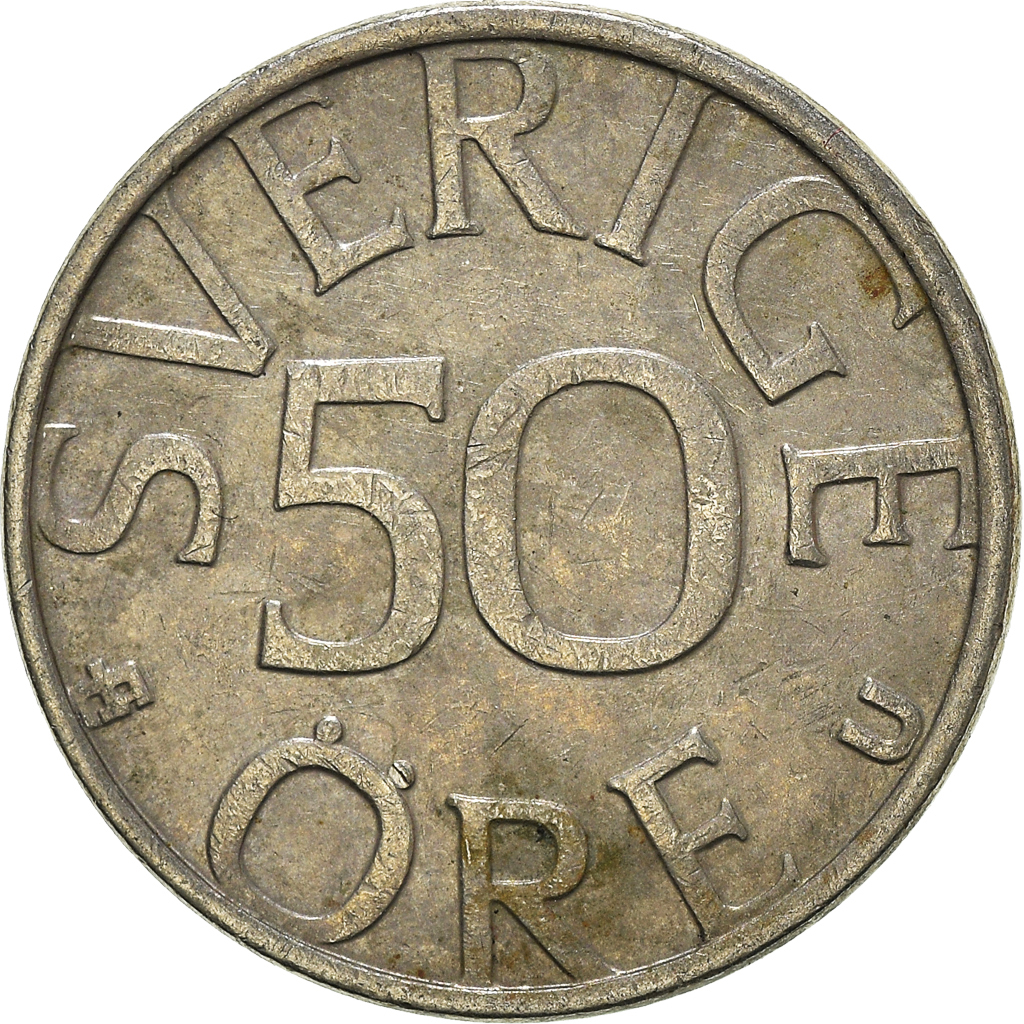 Moneda, Suecia, 5 Öre, 1980