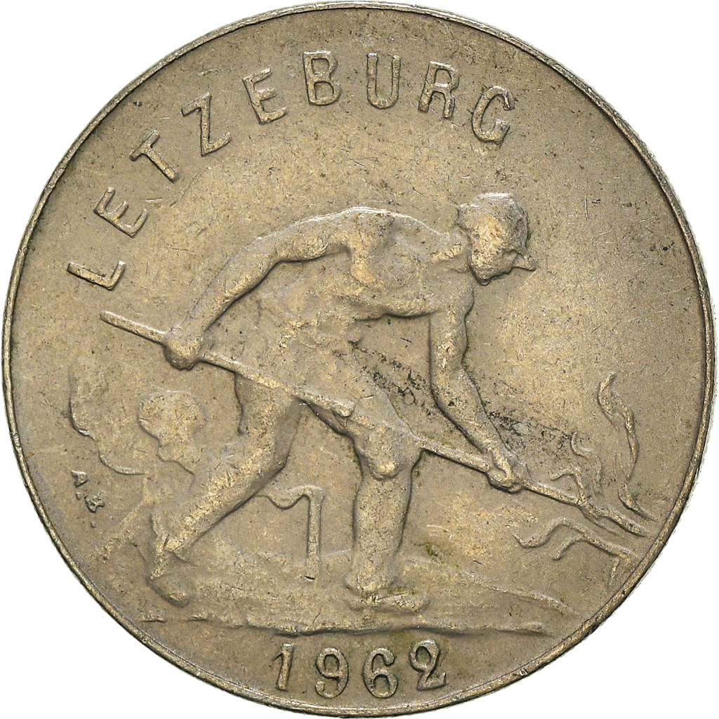 Moneda, Luxemburgo, Franc, 1962