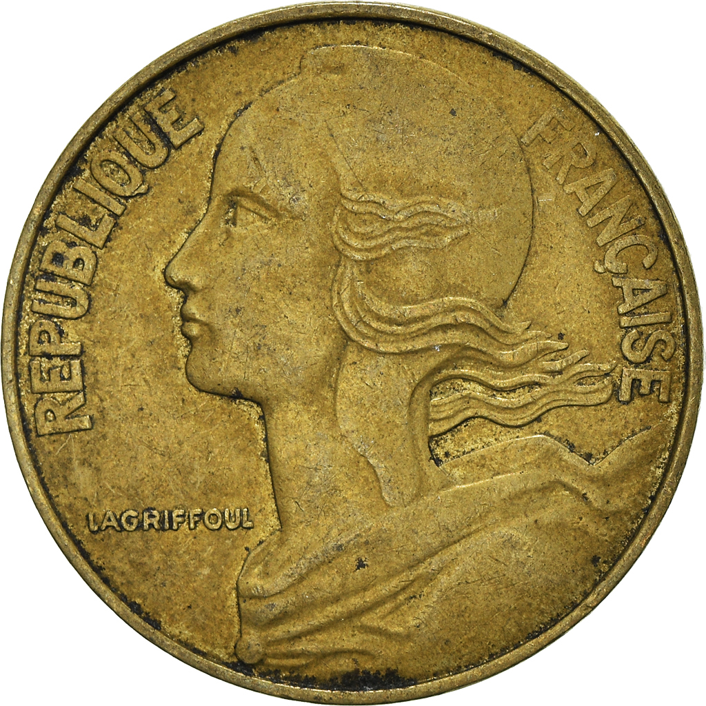 Moneda, Francia, 20 Centimes, 1978