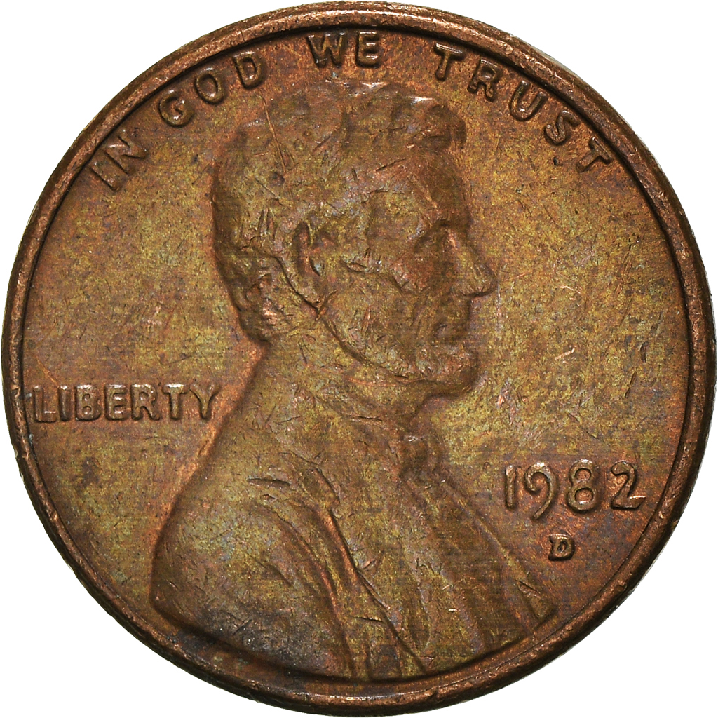 Moneda, Estados Unidos, Cent, 1982