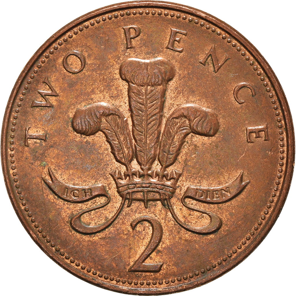 Moneda, Gran Bretaña, 2 Pence, 1998