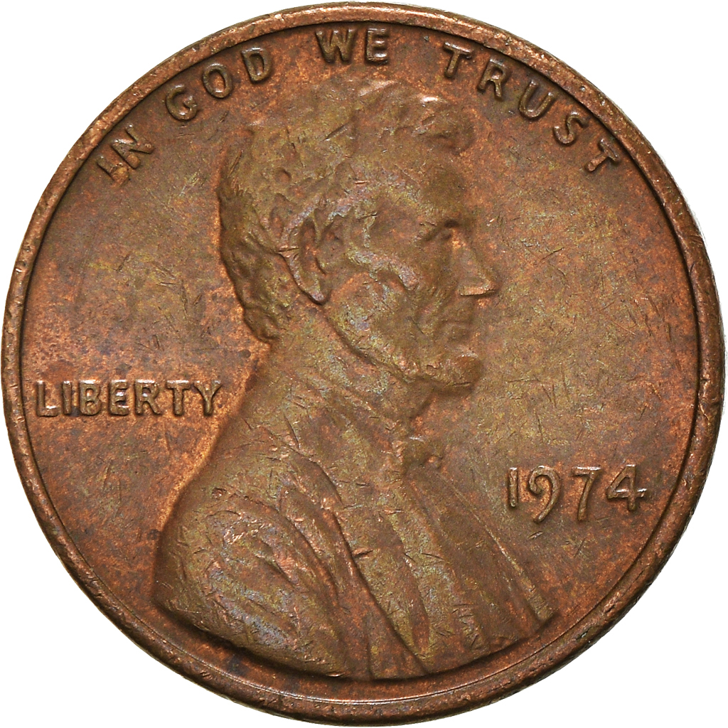 Moneda, Estados Unidos, Cent, 1974