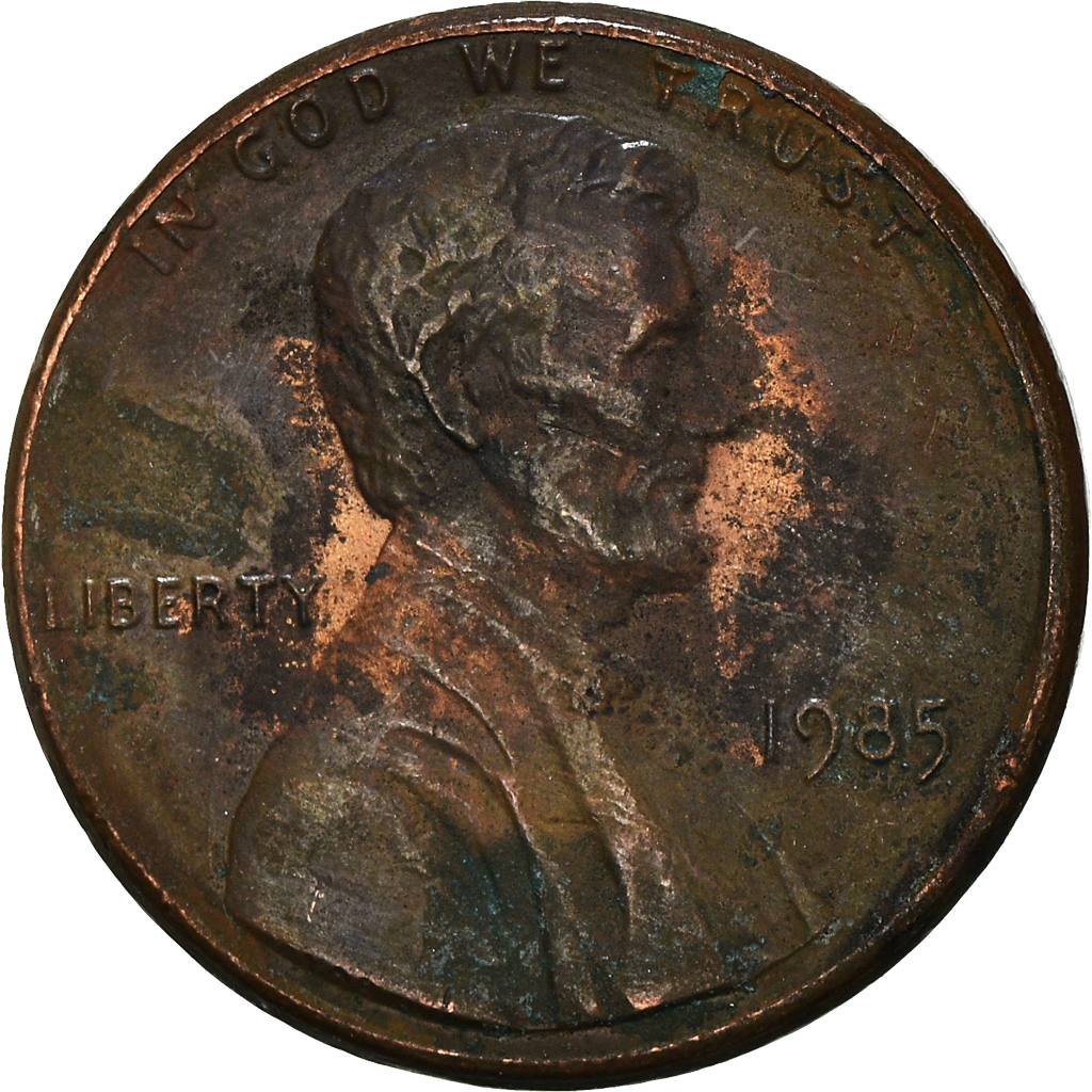 Moneda, Estados Unidos, Cent, 1985