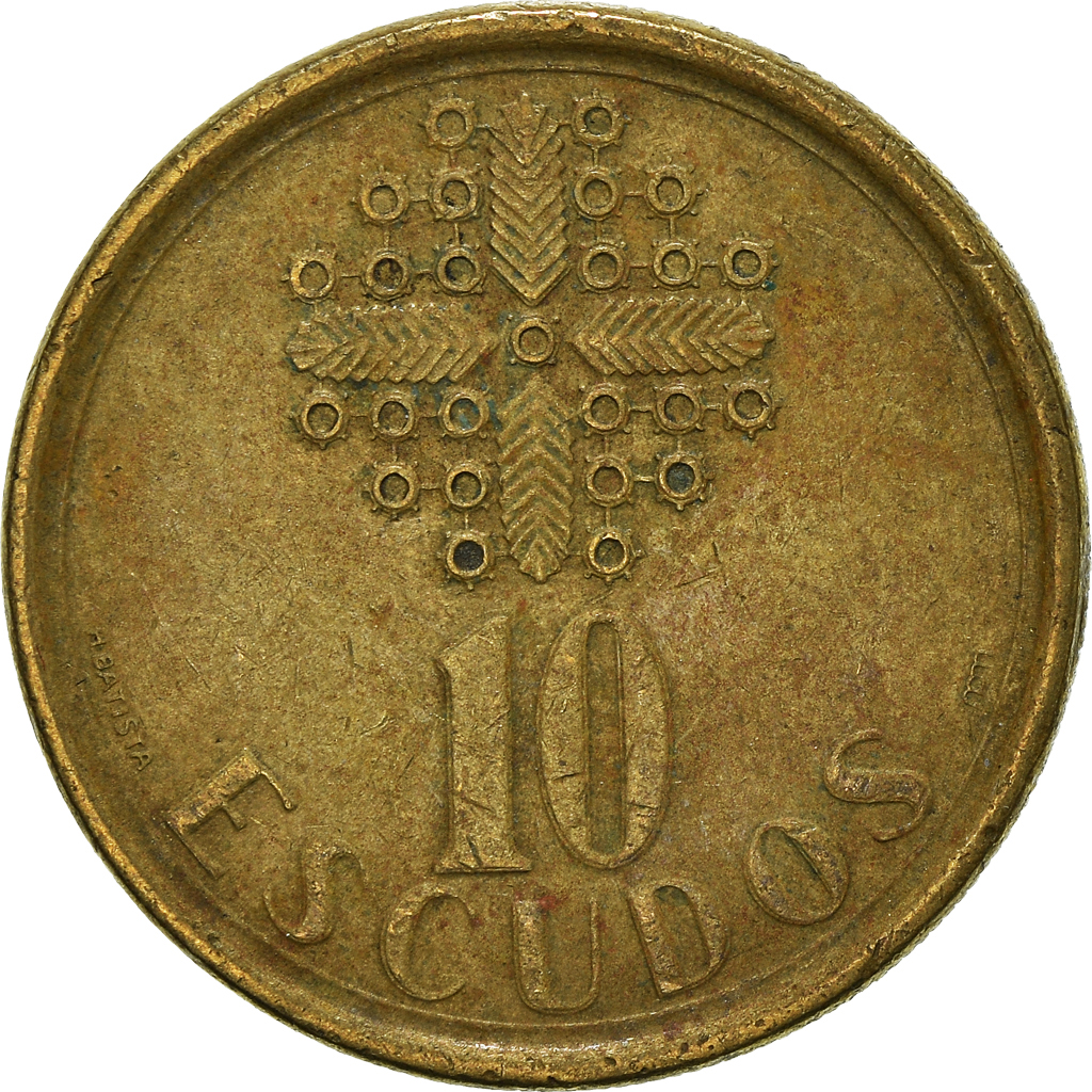Moneda, Portugal, 10 Escudos, 1987