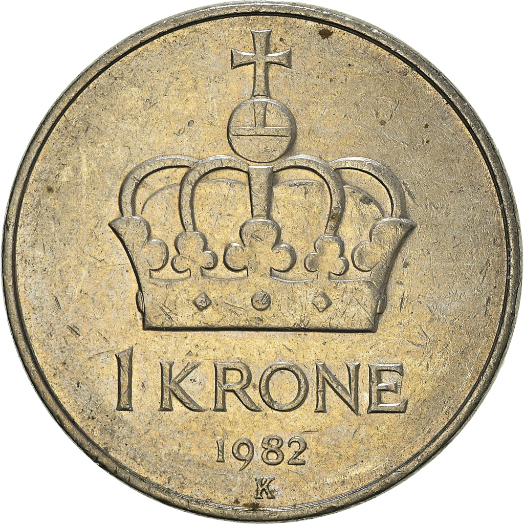 Moneda, Noruega, Krone, 1982