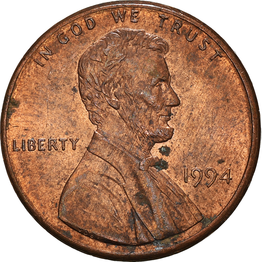 Moneda, Estados Unidos, Cent, 1994