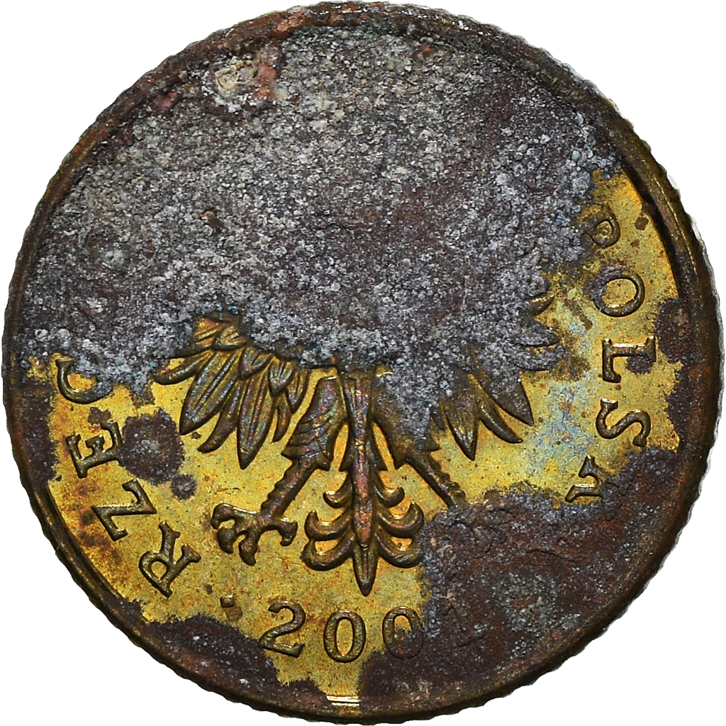 Moneda, Polonia, Grosz, 2001