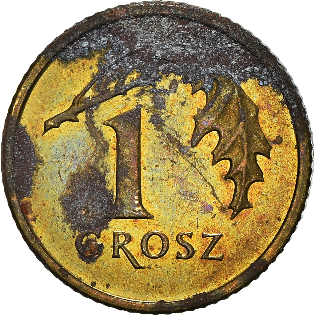 Moneda, Polonia, Grosz, 2001