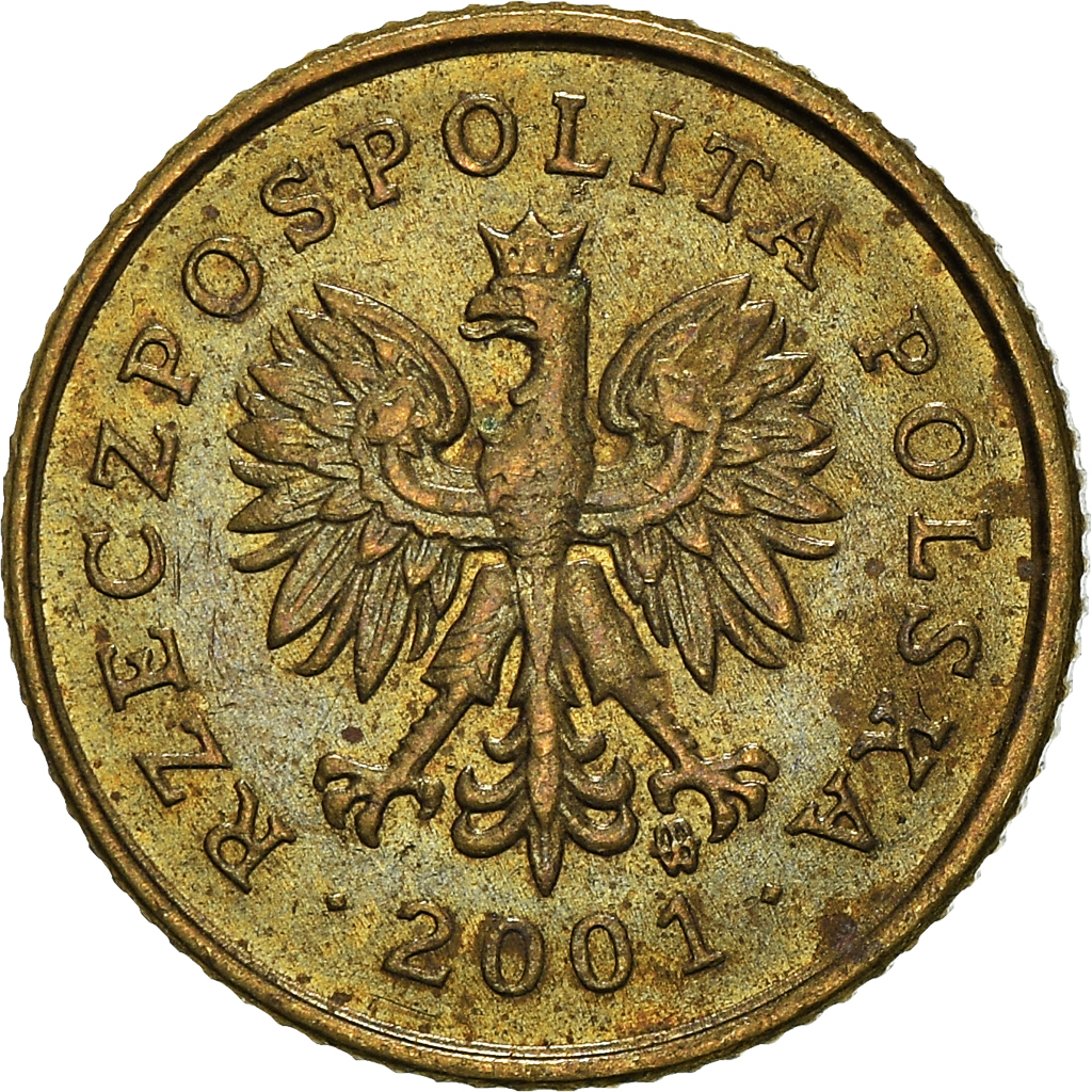 Moneda, Polonia, Grosz, 2001