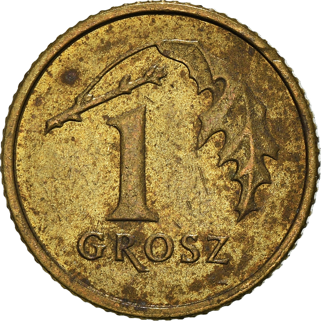 Moneda, Polonia, Grosz, 2001