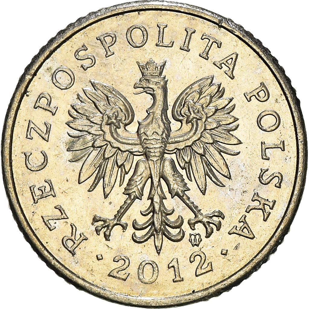 Moneda, Polonia, 10 Groszy, 2012