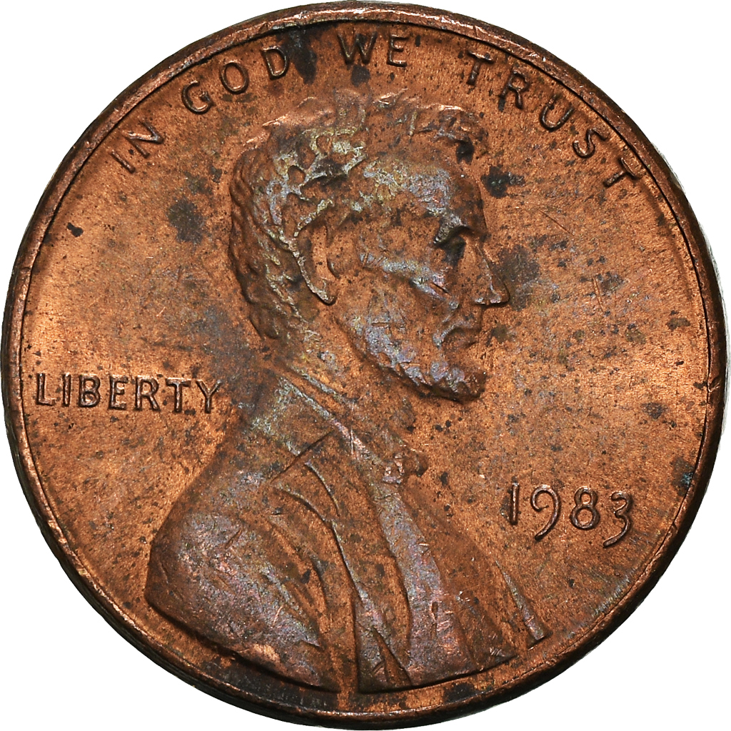 Moneda, Estados Unidos, Cent, 1983