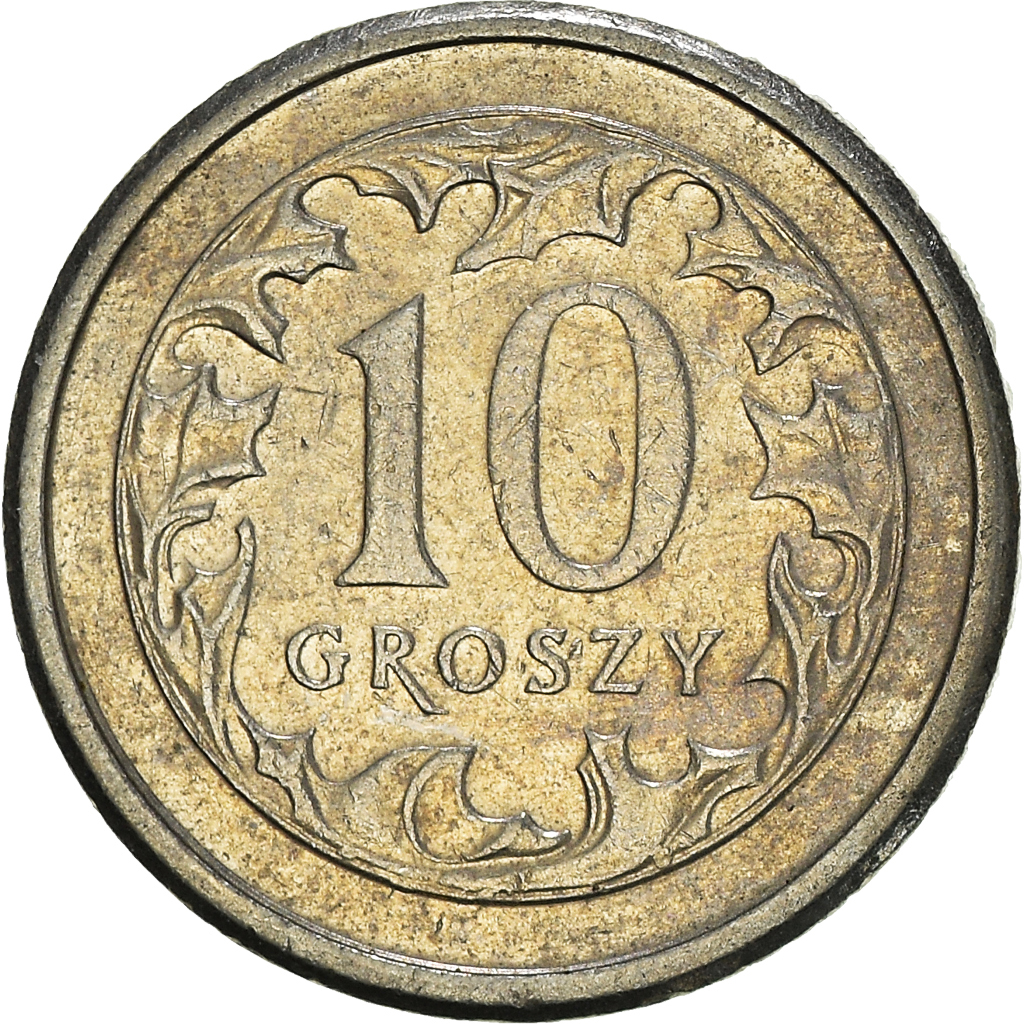 Moneda, Polonia, 10 Groszy, 2006