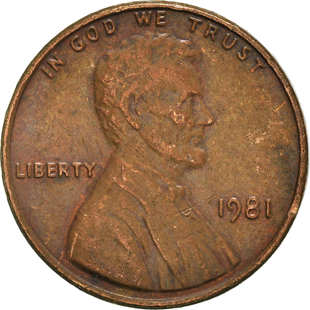 Moneda, Estados Unidos, Cent, 1981