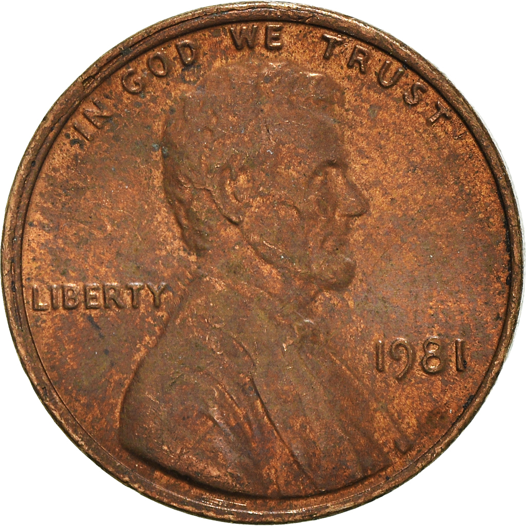 Moneda, Estados Unidos, Cent, 1981