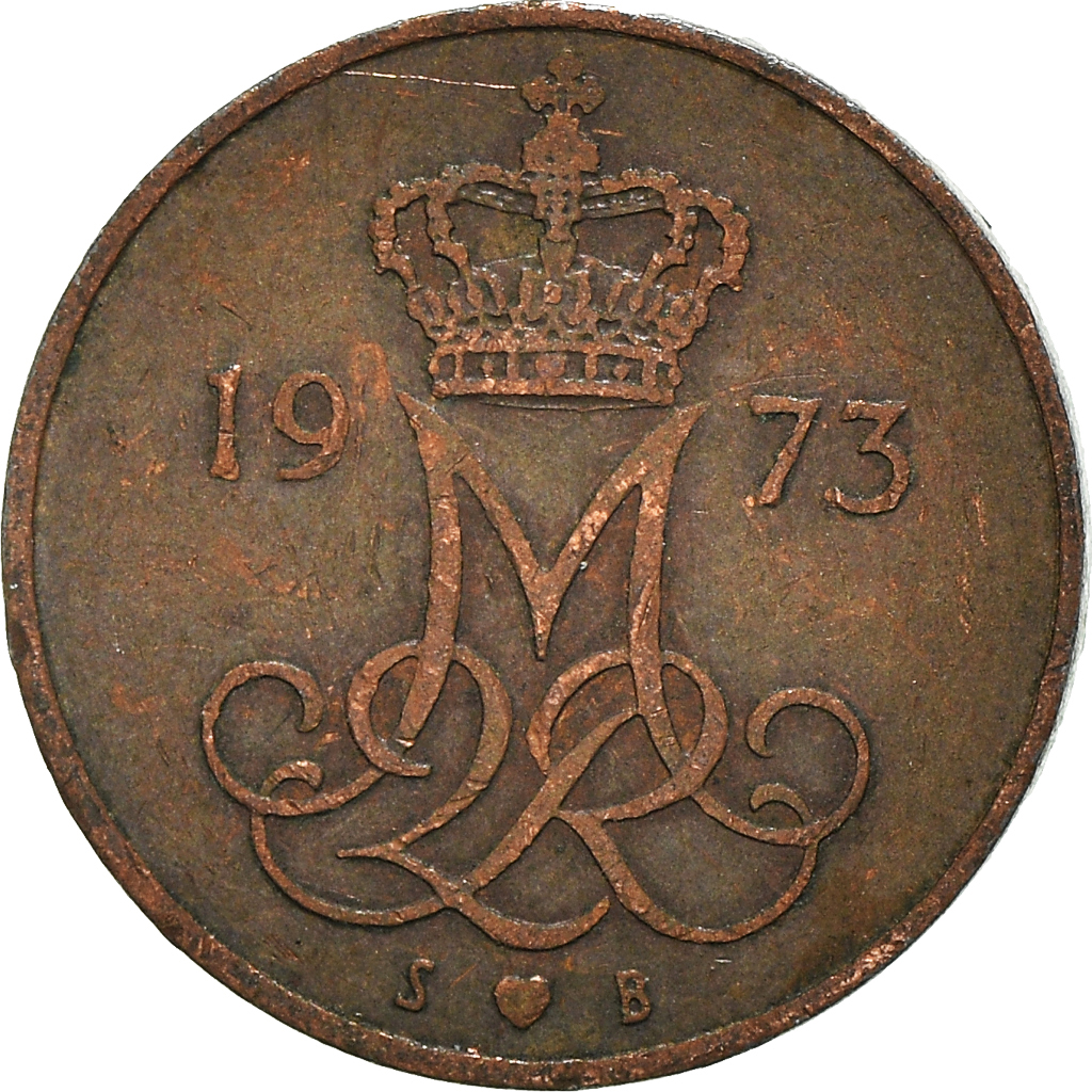 Moneda, Dinamarca, 5 Öre, 1973